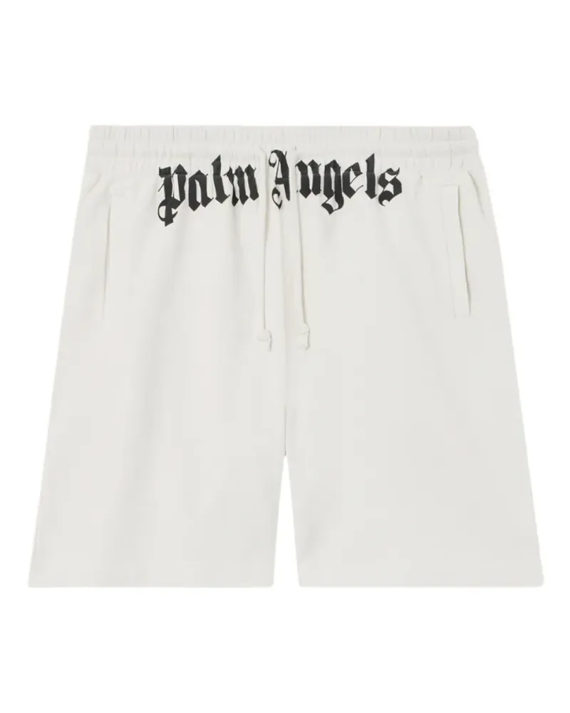 Palm Angels logo-print shorts - Weiß Weiß