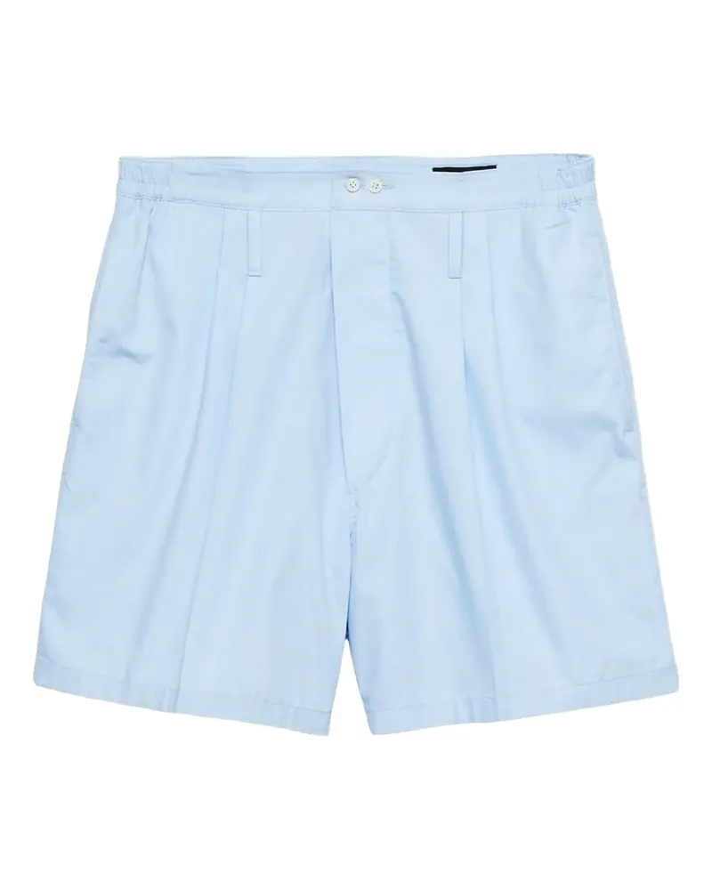 Prada Shorts aus Popeline - Blau Blau