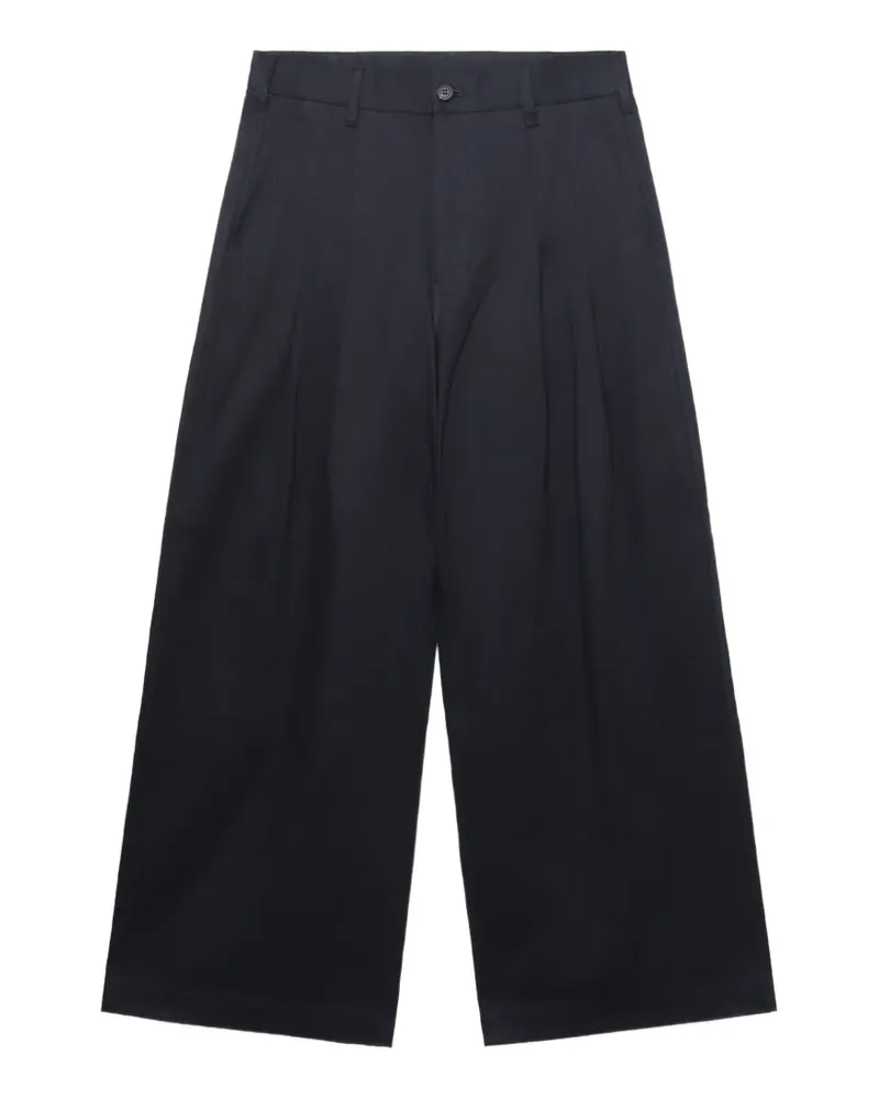 Comme des Garçons Wide-Leg-Hose mit Bundfalten - Blau Blau