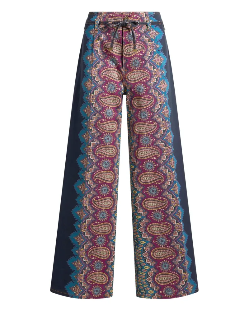Etro Jeans mit Print - Blau Blau