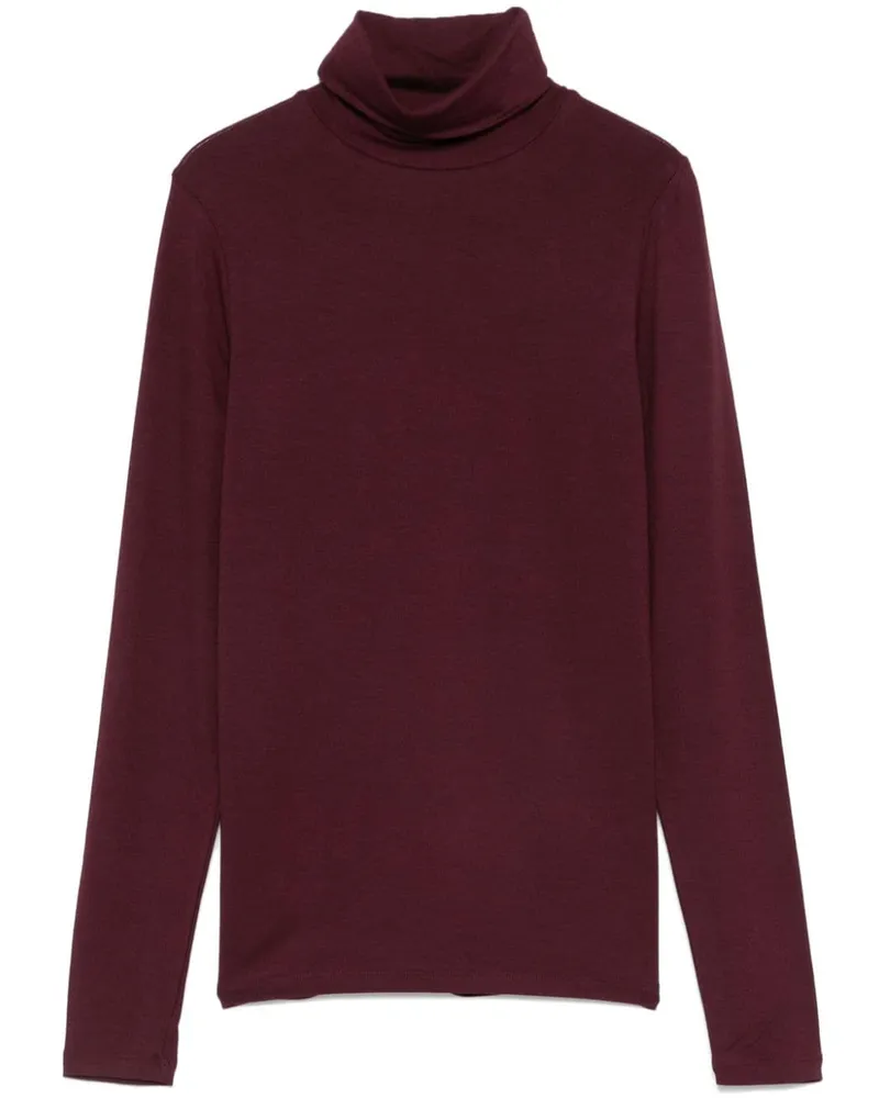 Majestic Col Roulé T-Shirt - Violett Violett