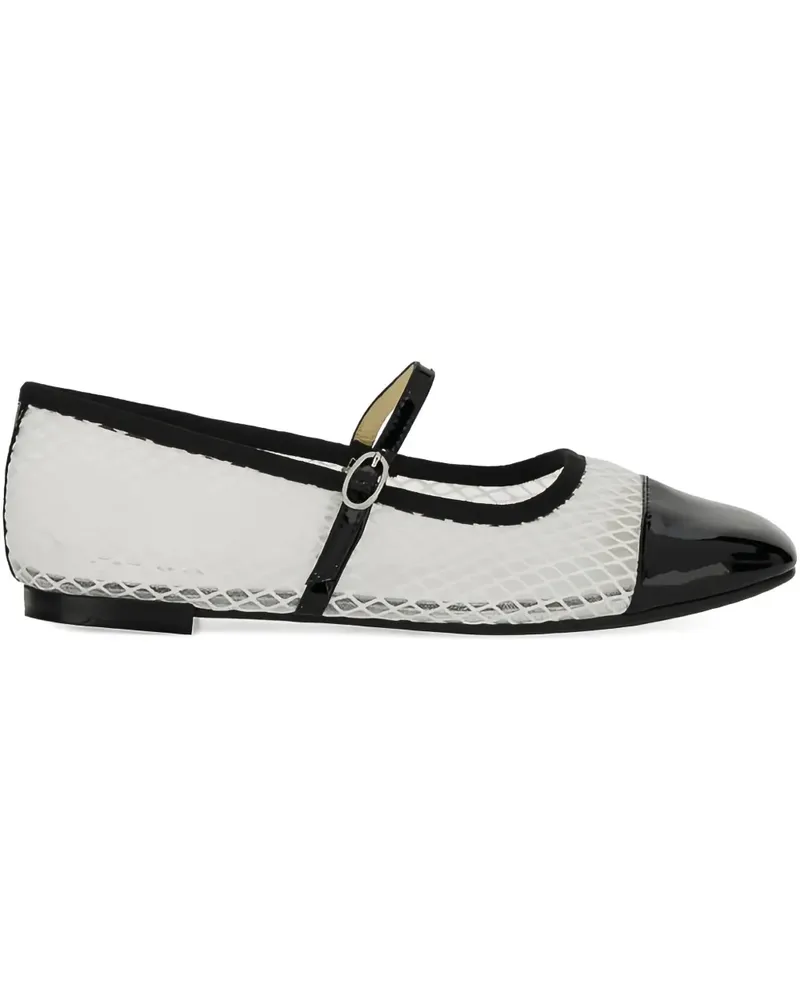 Repetto Ballerinas mit Lackkappe - Weiß Weiß