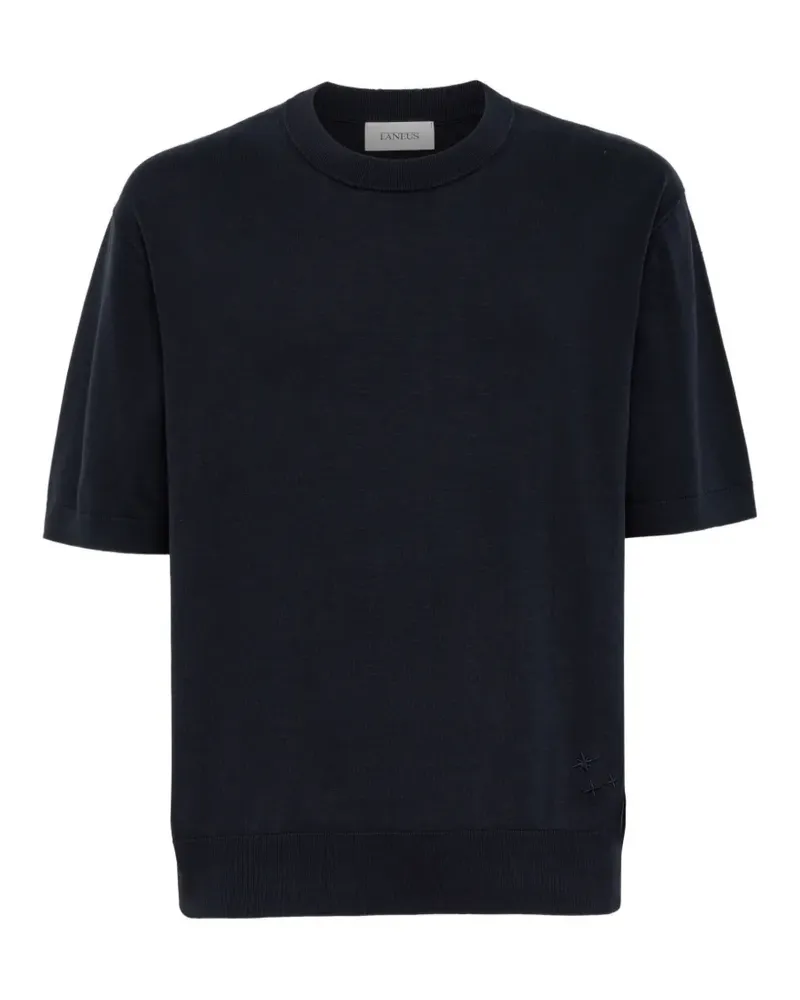 Laneus cotton crew-neck T-shirt - Blau Blau