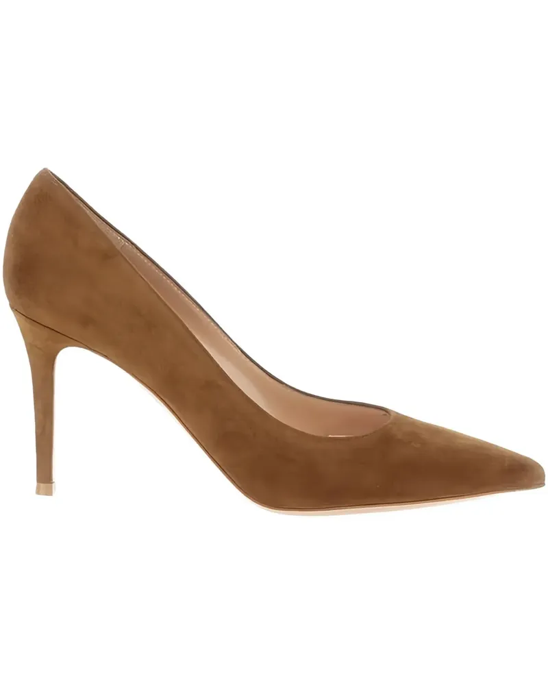 Gianvito Rossi 85mm pointed pumps - Braun Braun