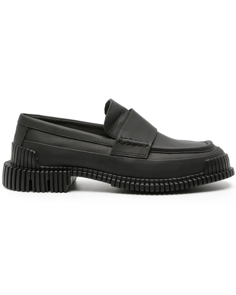 Camper Pix Loafer mit gerippten Details - Schwarz Schwarz
