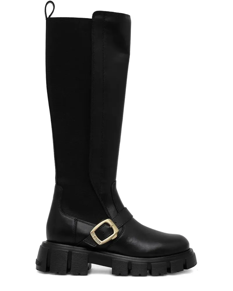 Moschino Kniehohe Stiefel - Schwarz Schwarz