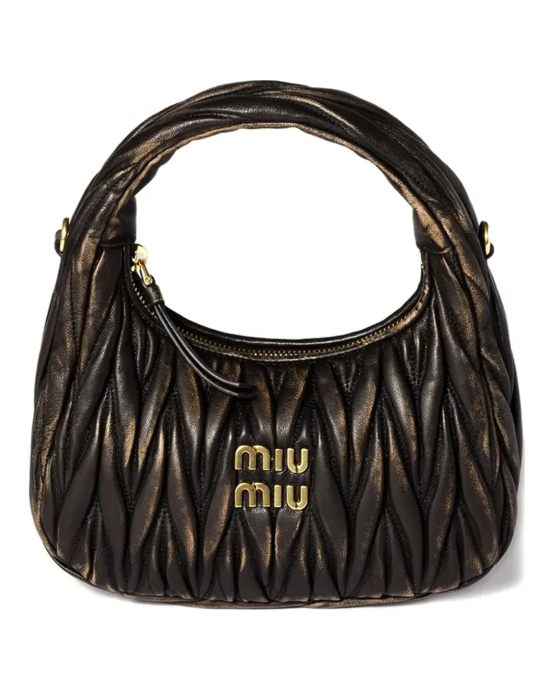 Miu Miu Wander Matelassé-Schultertasche - Braun Braun