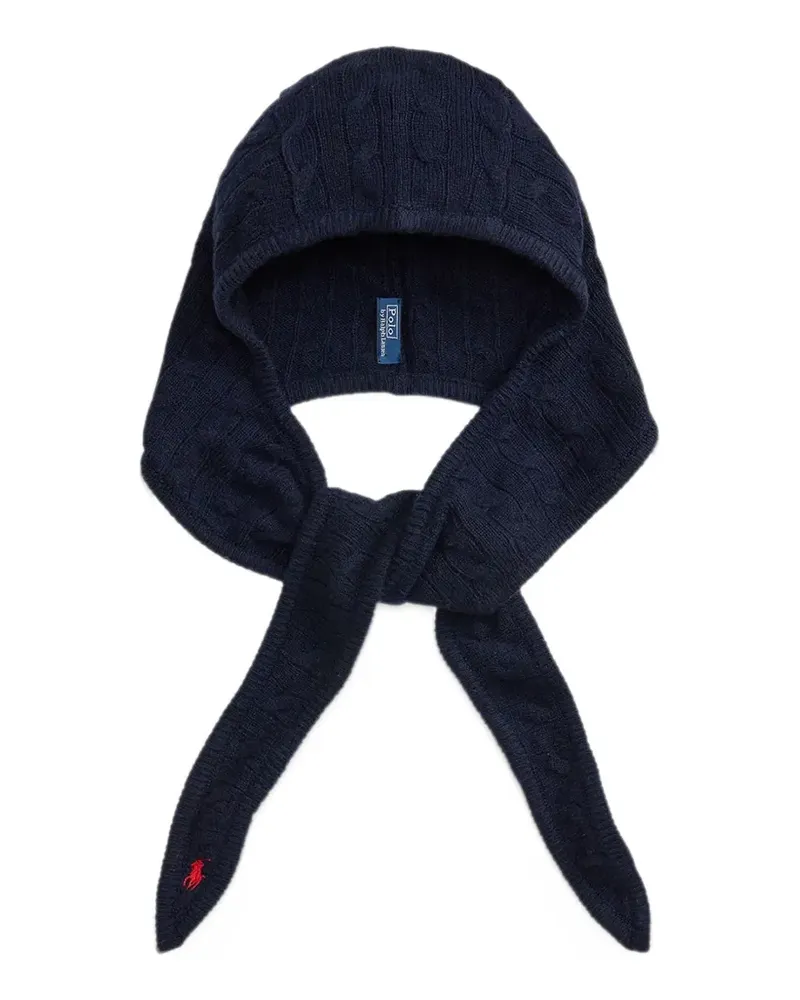 Ralph Lauren Gewickelter Schal mit Zopfmuster - Blau Blau
