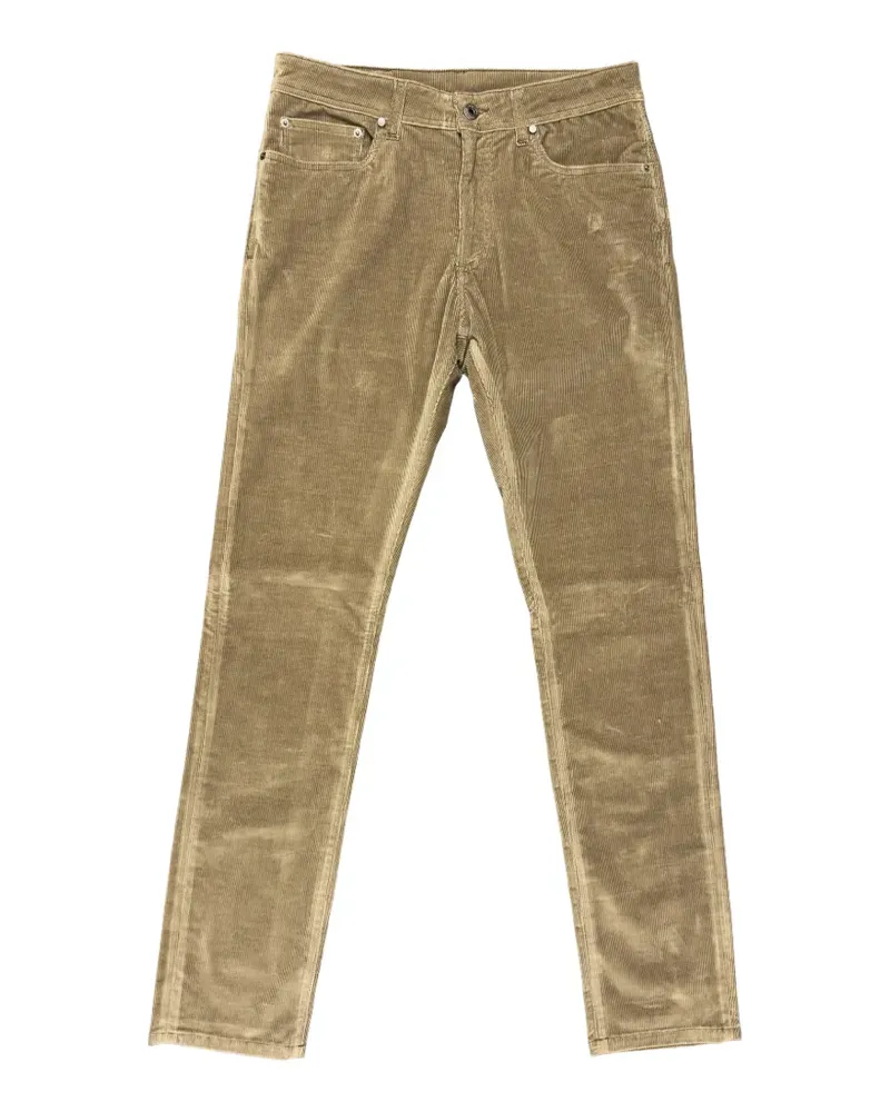 Luciano Barbera corduroy five-pocket straight-leg trousers - Braun Braun