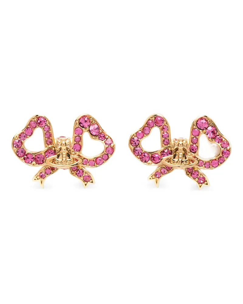 Vivienne Westwood Rigoberta Ohrringe mit Kristallen - Gold Gold