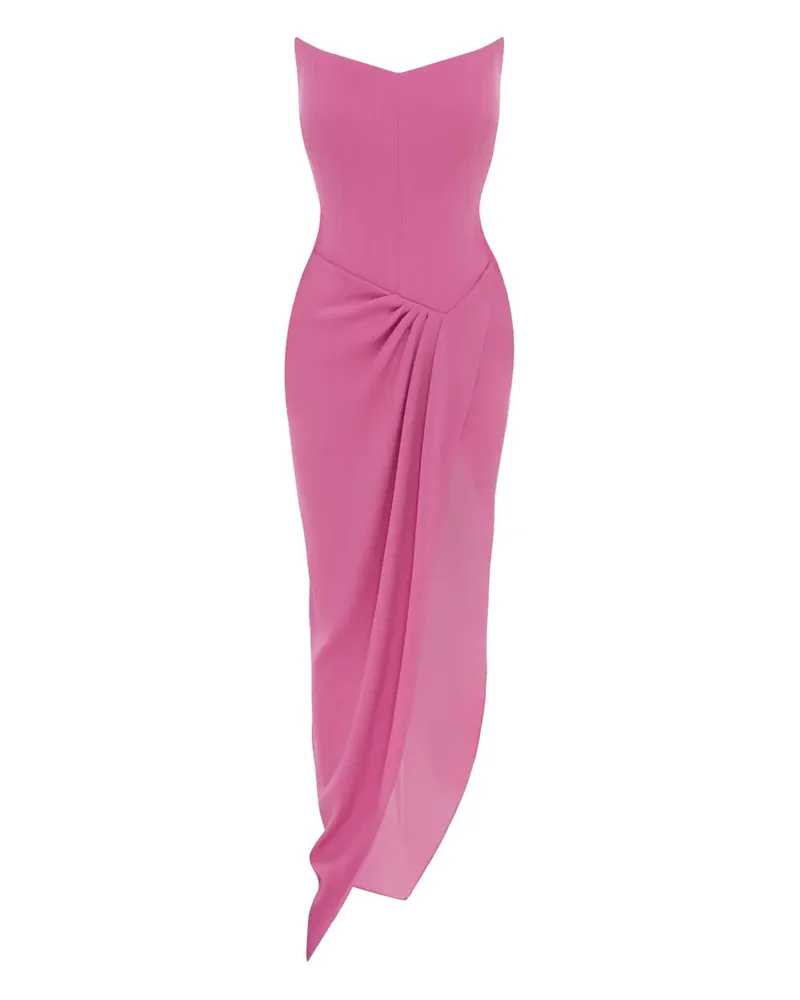 Alex Perry Asymmetrisches Maxikleid mit Drapierung - Rosa Rosa