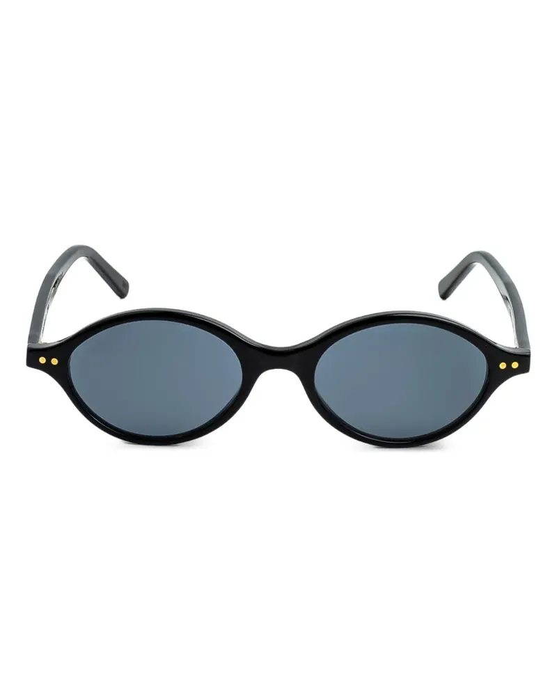 EPOS Gilda Sonnenbrille mit ovalem Gestell - Schwarz Schwarz