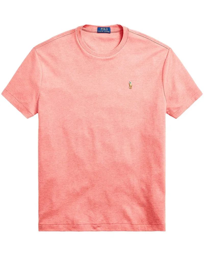 Ralph Lauren T-Shirt mit aufgesticktem Logo - Rot Rot