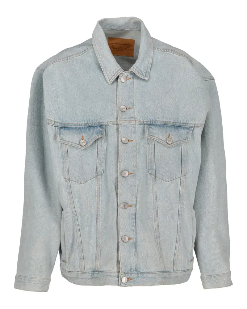 Martine Rose 1990-1991 Jeansjacke mit Patch - Blau Blau