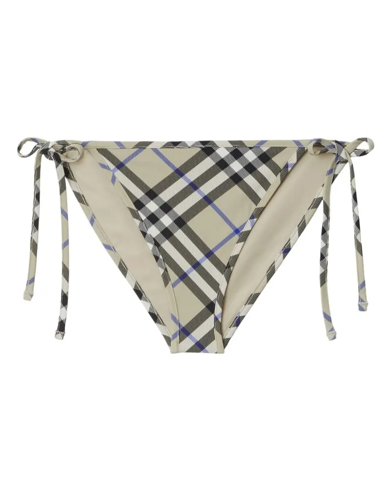 Burberry Bikinihöschen mit Vintage-Check - Nude Nude