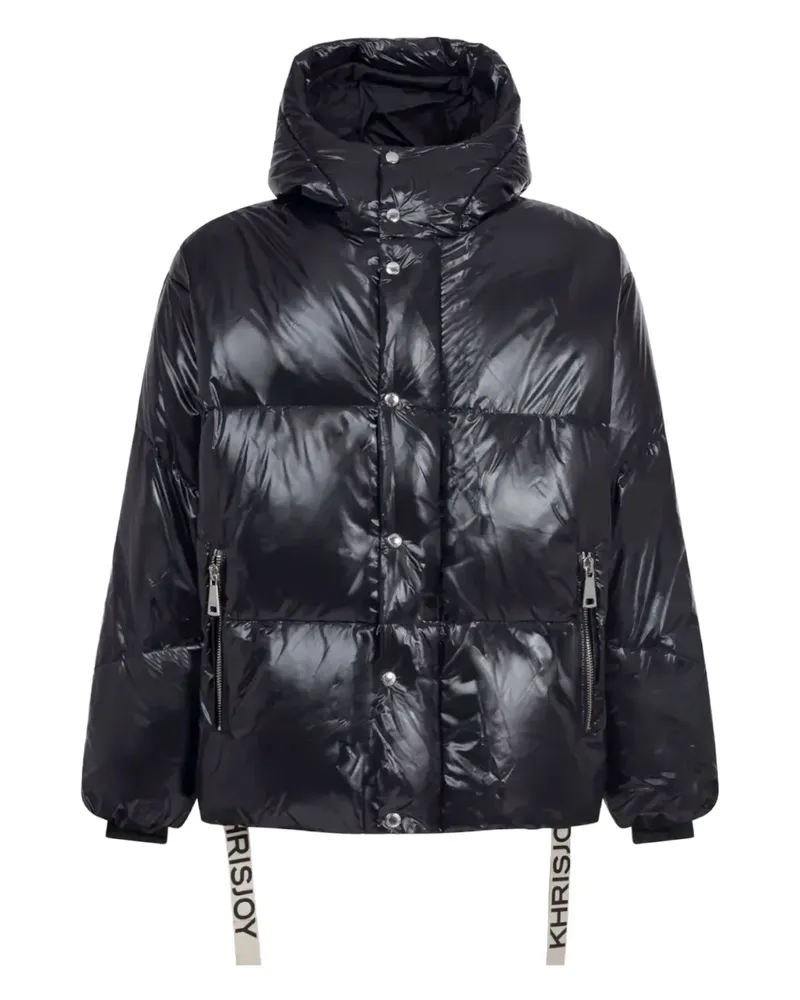 KHRISJOY hooded padded coat - Schwarz Schwarz