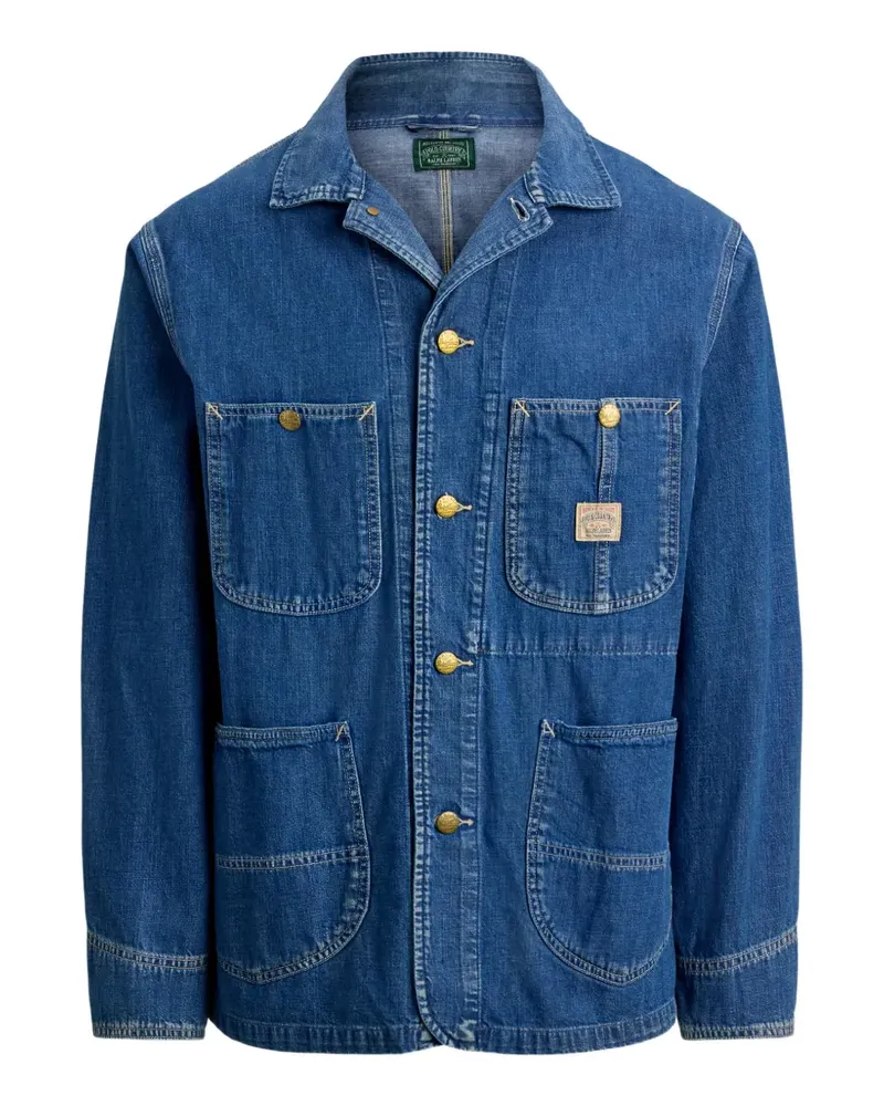 Ralph Lauren Hemdjacke mit Klappentasche - Blau Blau