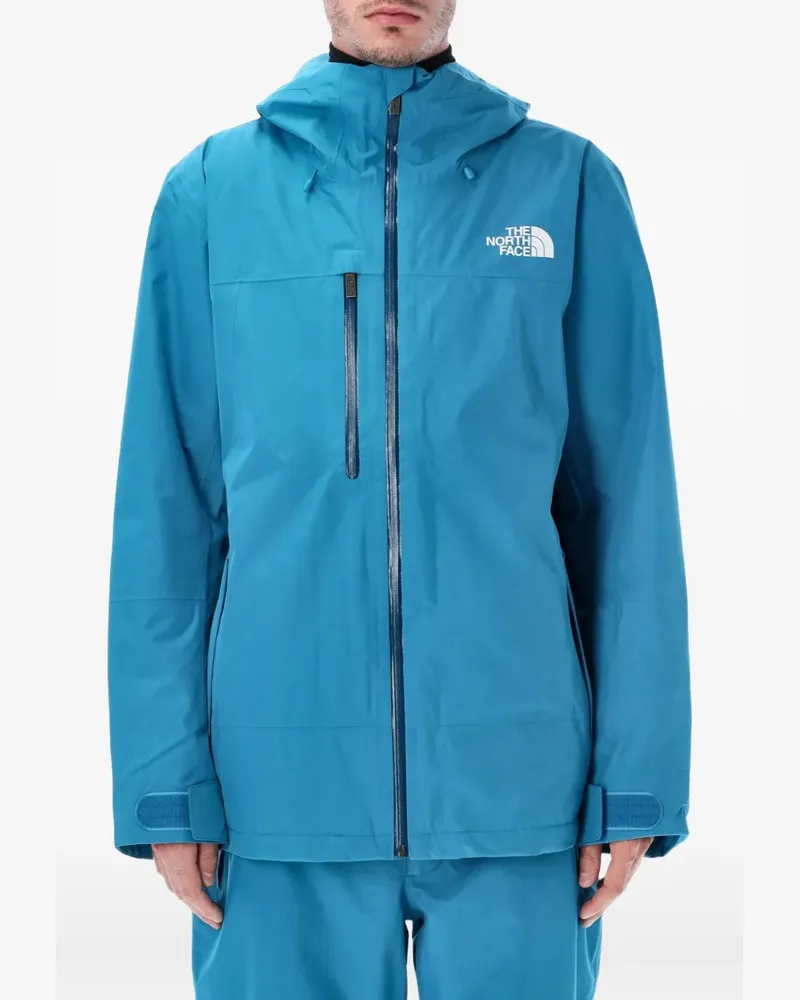The North Face hooded zip-up ski jacket - Blau Blau