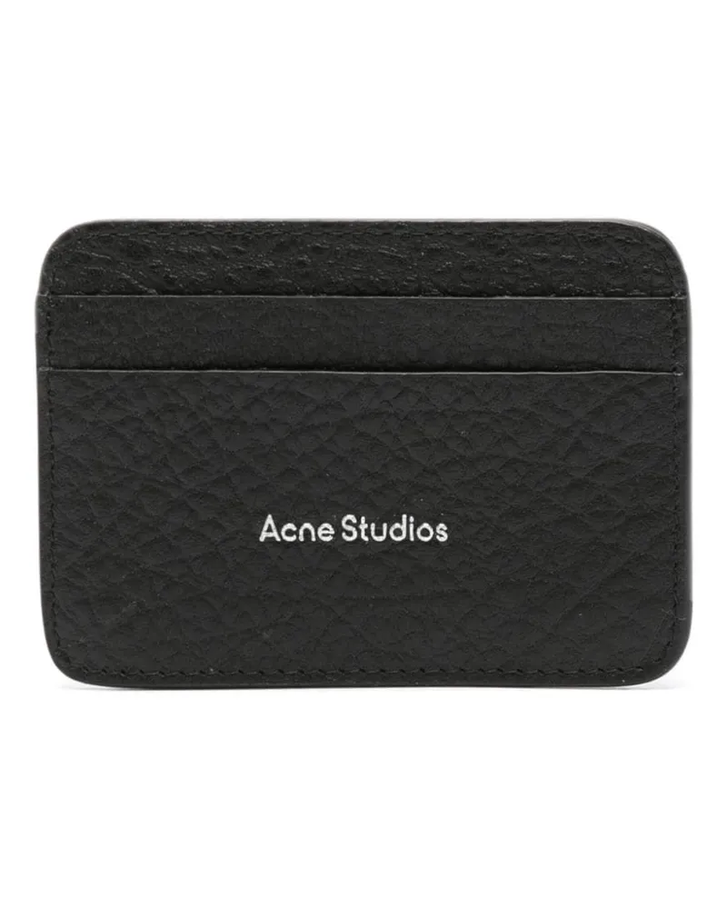 Acne Studios Kartenetui mit Logo-Print - Schwarz Schwarz
