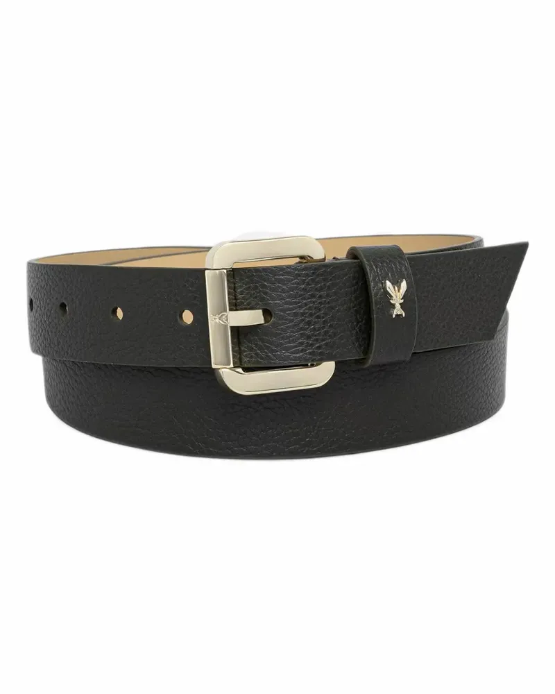 Patrizia Pepe pebbled leather belt - Schwarz Schwarz