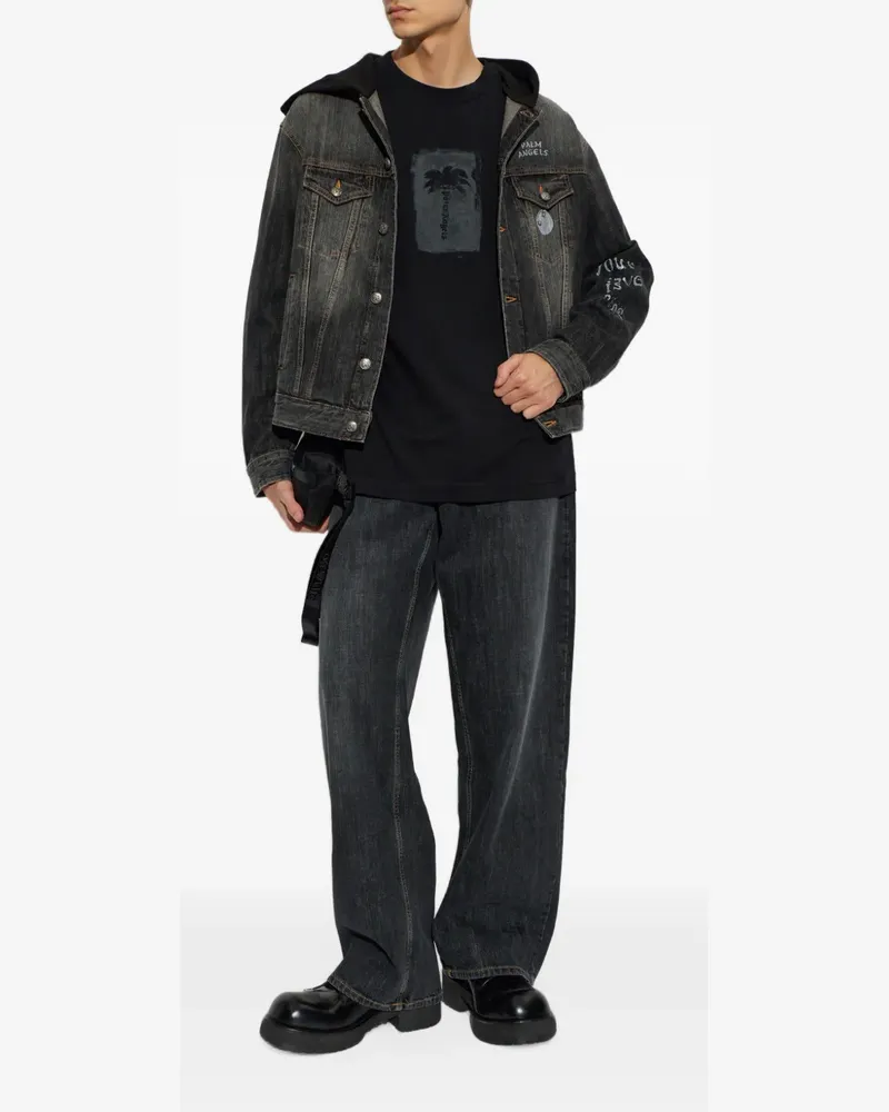 Palm Angels five-pocket straight-leg jeans - Schwarz Schwarz