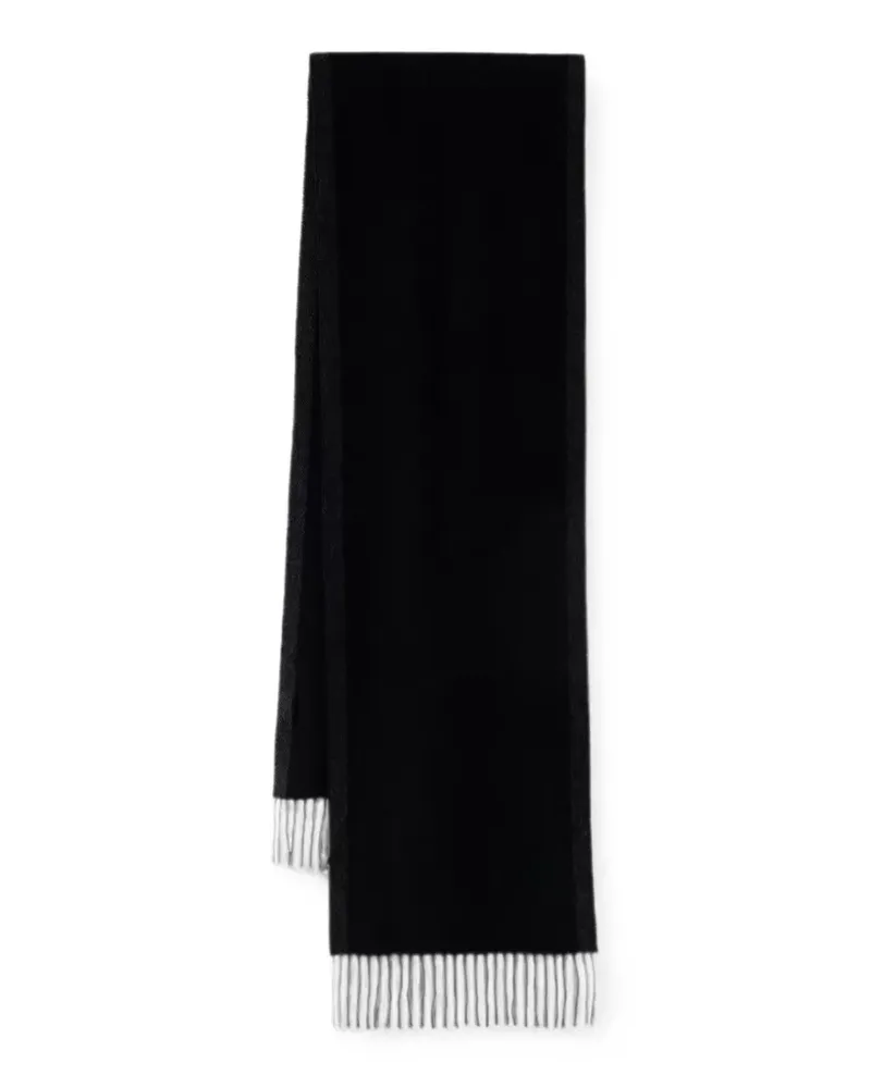 Marc O'Polo fringed scarf - Schwarz Schwarz
