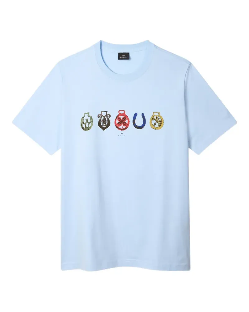 Paul Smith Lucky Charm print T-shirt - Blau Blau