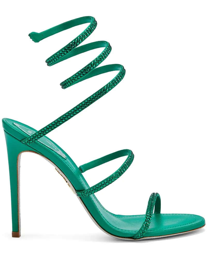 René Caovilla Cleo Sandalen 105mm - Grün Grün