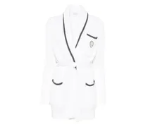 Cardigan mit Logo-Patch - Weiß