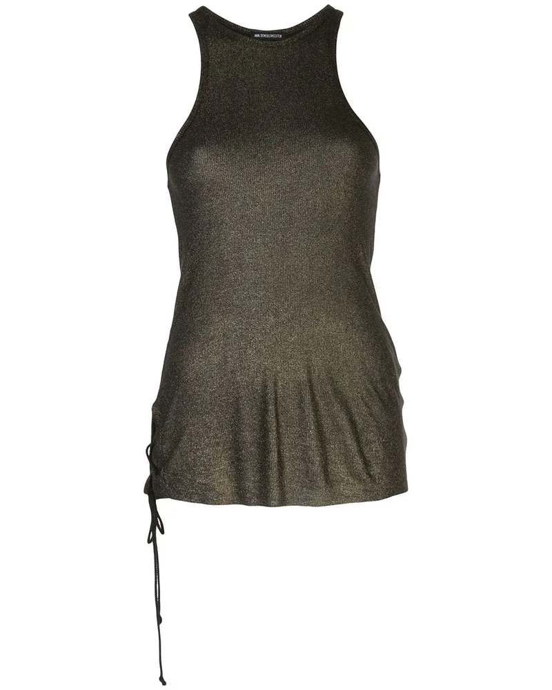 Ann Demeulemeester Top Mit Racerback Gold