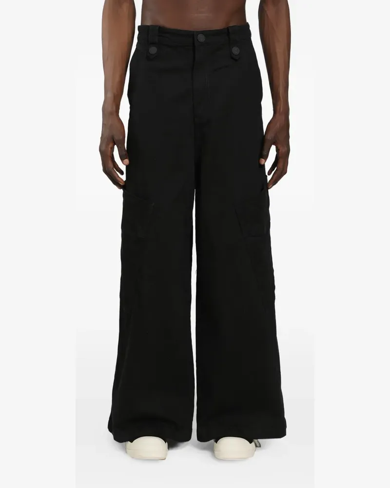 Massimo Sabbadin multi-pocket wide-leg jeans - Schwarz Schwarz