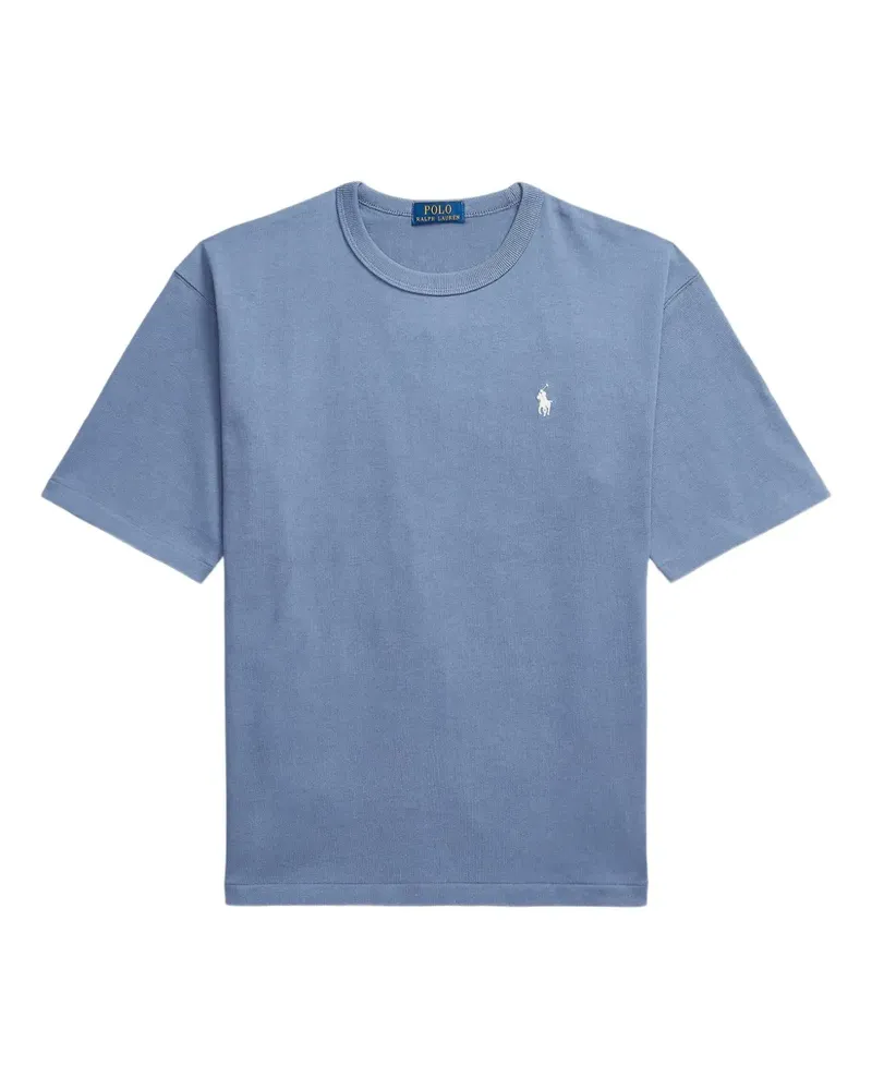 Ralph Lauren T-Shirt mit Logo-Stickerei - Blau Blau