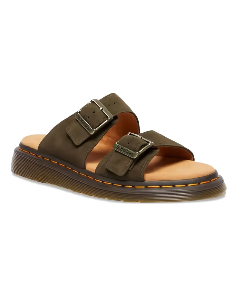 Dr.Martens Flache Sandalen aus Wildleder - Grün Grün