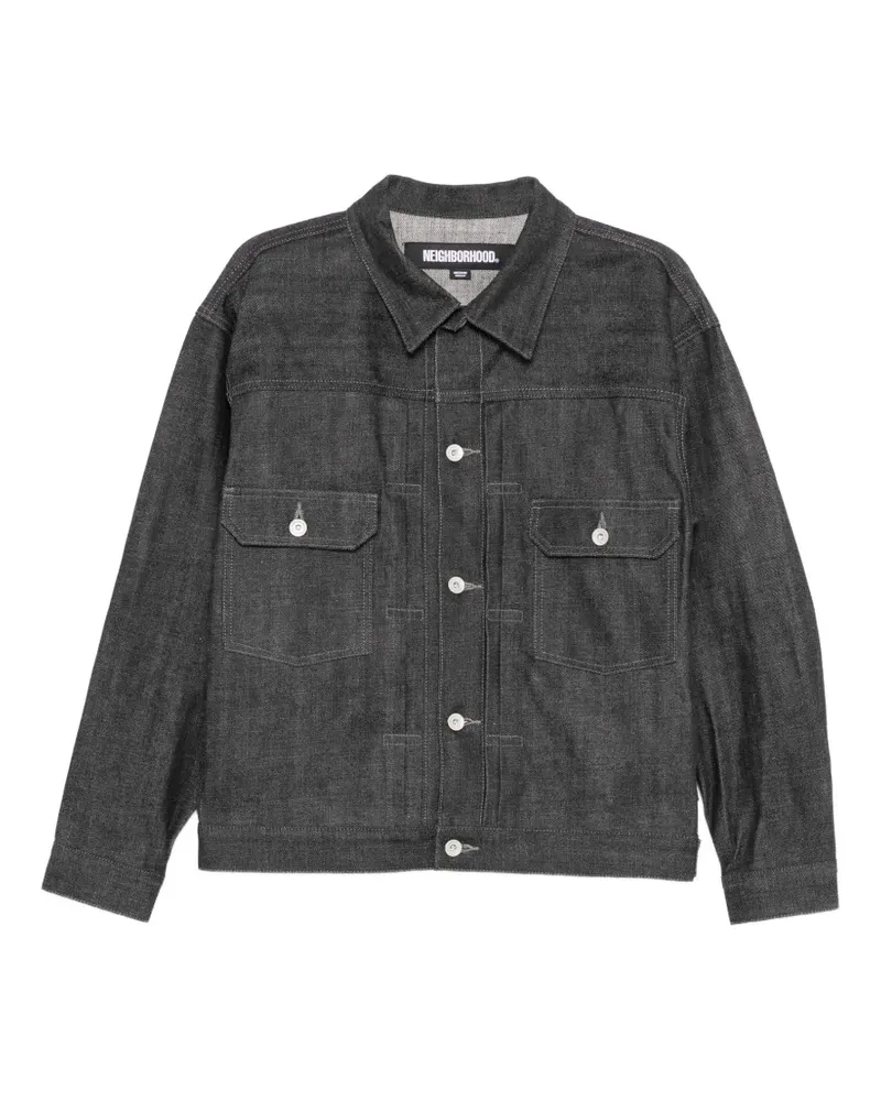 Neighborhood denim jacket - Schwarz Schwarz