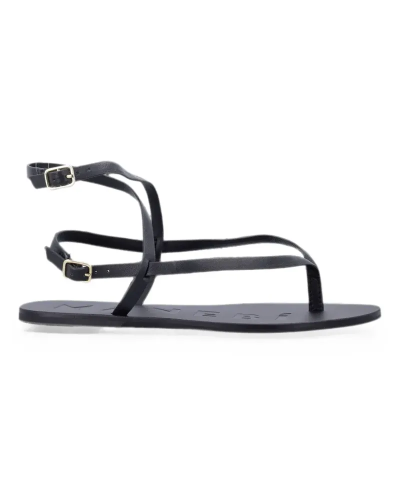 Manebí buckle-fastening leather sandals - Schwarz Schwarz