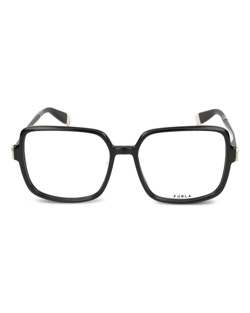 Furla Brille mit eckigem Gestell - Schwarz Schwarz