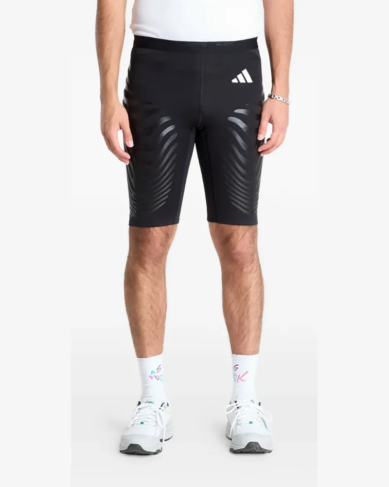 adidas Adizero Shorts mit grafischem Print - Schwarz Schwarz