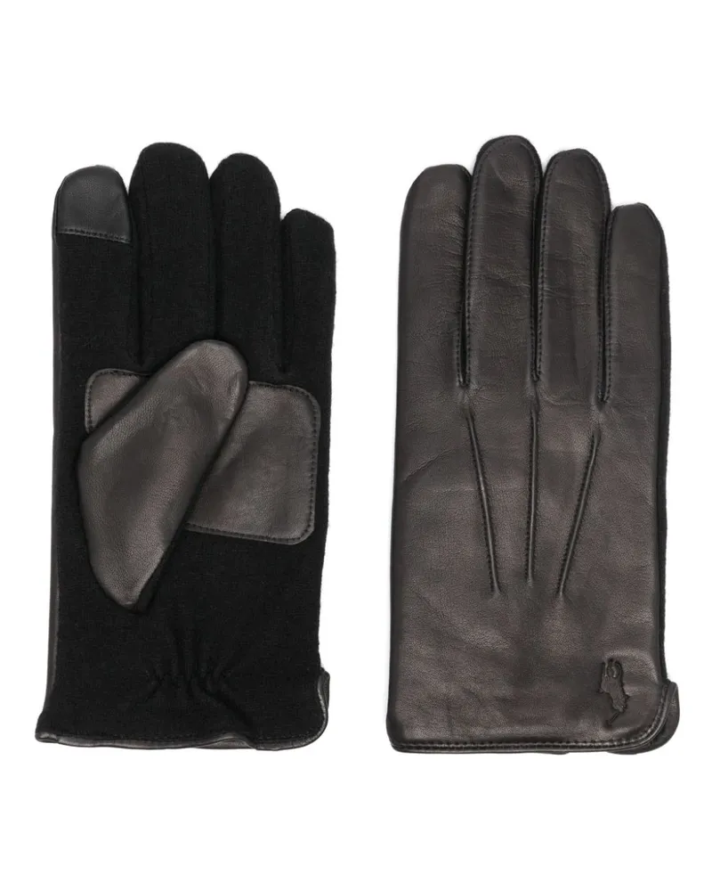 Ralph Lauren Handschuhe aus Leder - Schwarz Schwarz
