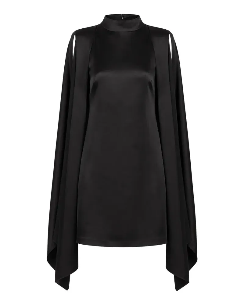 LAPOINTE mini cape-sleeve dress - Schwarz Schwarz