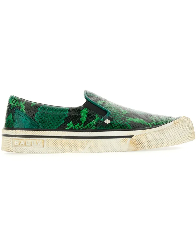 Bally Slip-On-Sneakers mit Print - Grün Grün