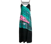 Miami Midikleid mit grafischem Print - Schwarz
