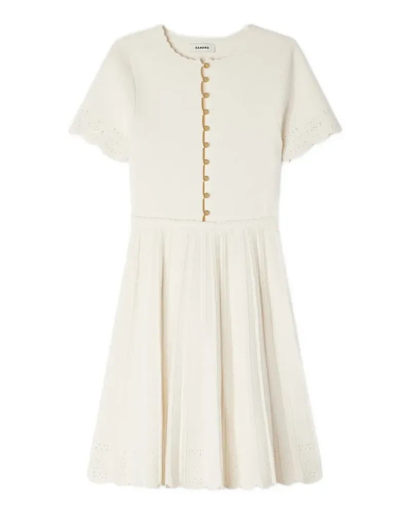 Sandro Minikleid mit Wellensaum - Nude Nude