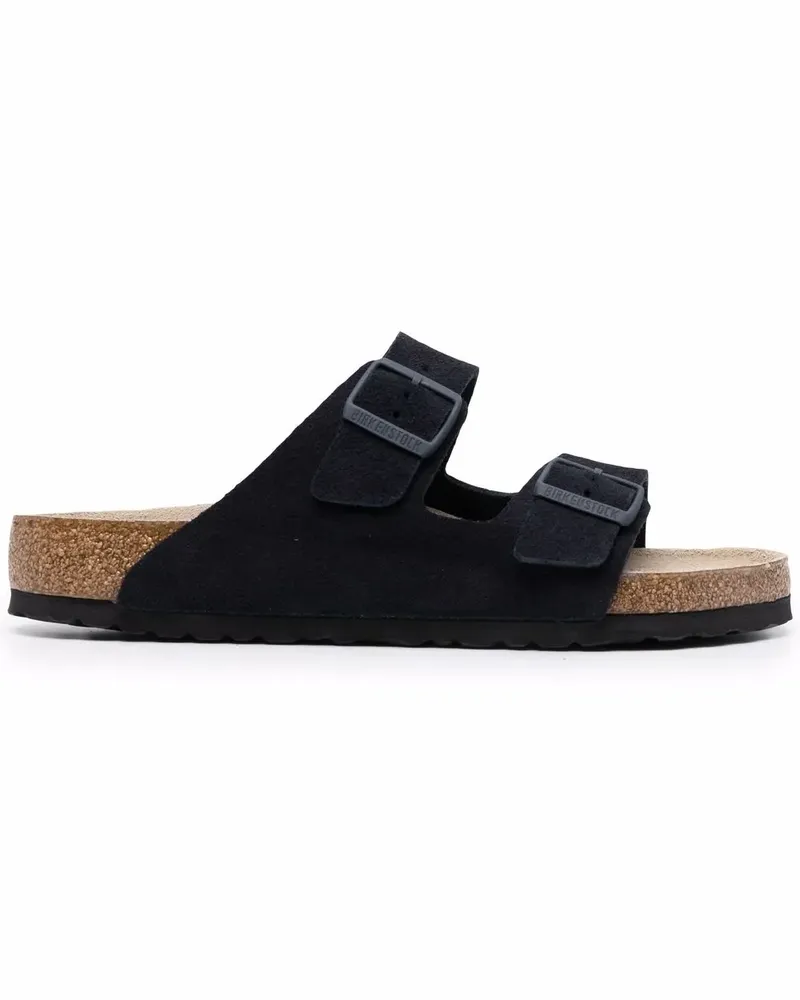 Birkenstock Arizona Pantoletten mit Doppelriemen - Blau Blau