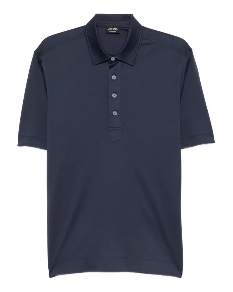 Ermenegildo Zegna short-sleeve polo shirt - Blau Blau