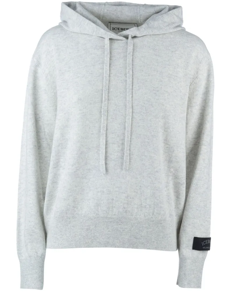Iceberg Hoodie mit Logo-Patch - Grau Grau