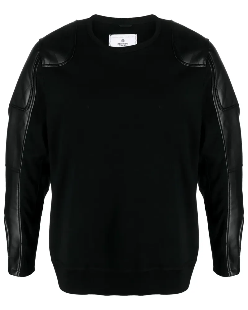 Junya Watanabe Sweatshirt mit Kontrasteinsätzen - Schwarz Schwarz