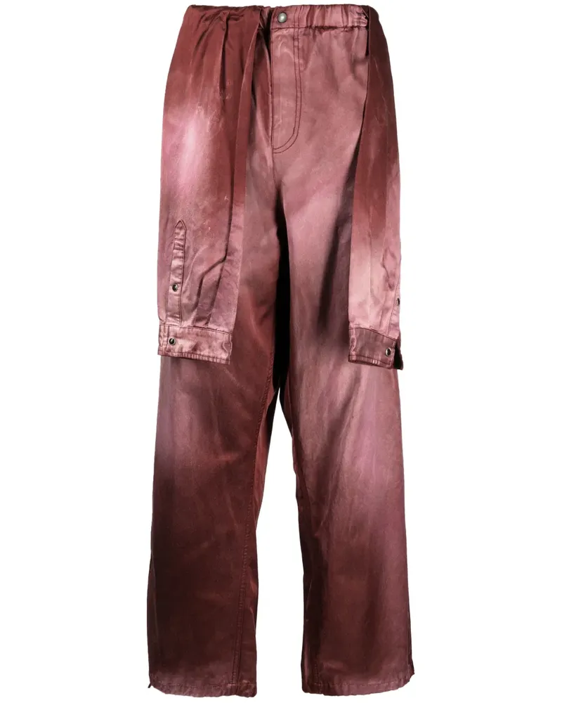 MIHARAYASUHIRO Hose im Layering-Look - Rot Rot