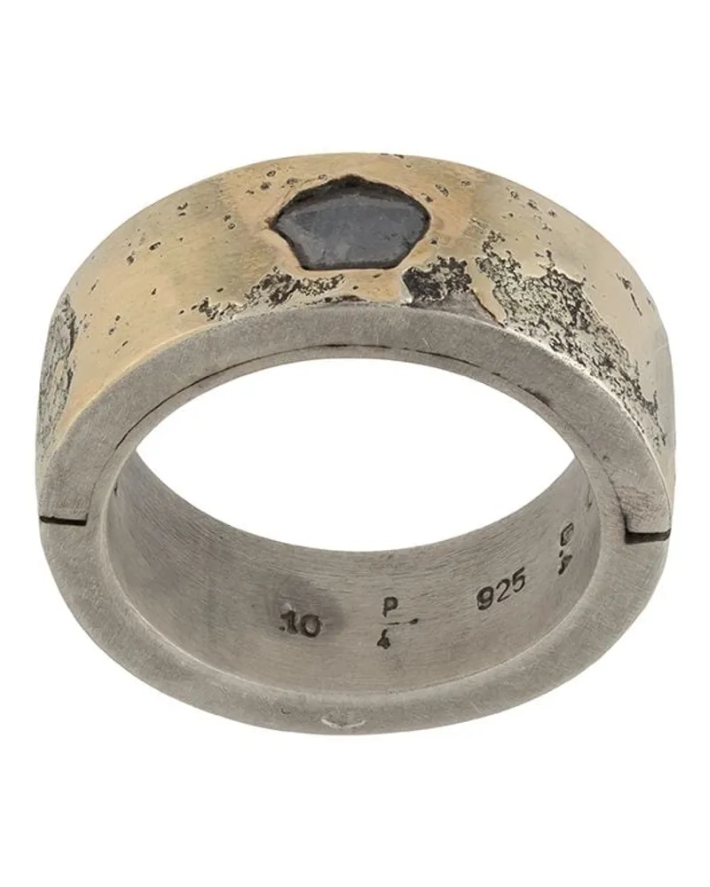 Parts Of Four Ring mit Diamanten Silber