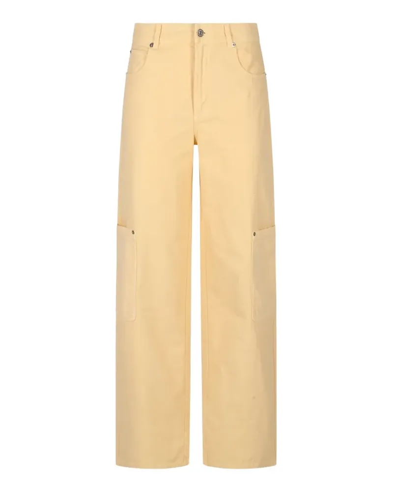 Moncler Cargohose aus Canvas - Gelb Gelb