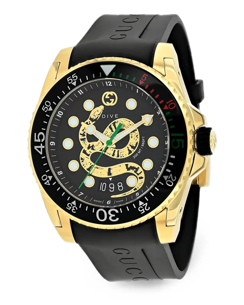 Gucci Dive 45mm watch - Schwarz Schwarz